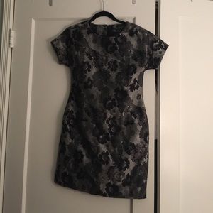 Banana Republic Gray and Black Dress