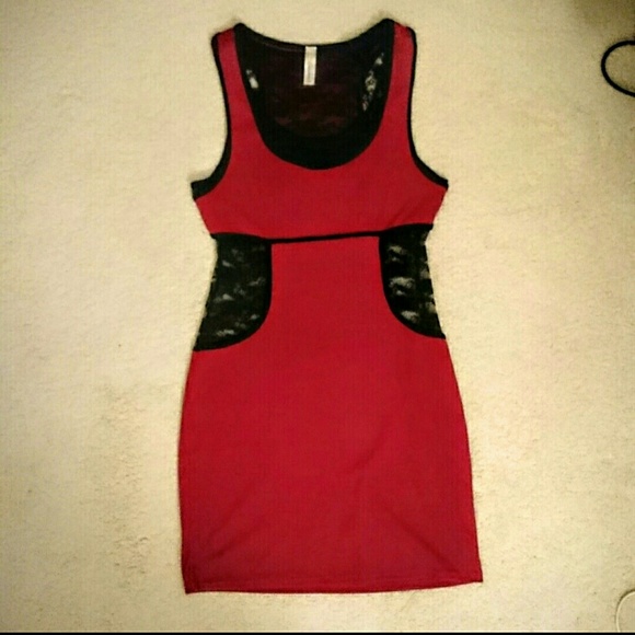 Chocolate Rhapsodielle Velvet & Lace Bodycon Dress