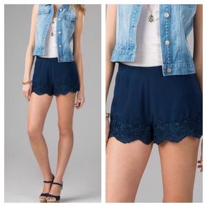 Lace Trim Shorts-NWOT