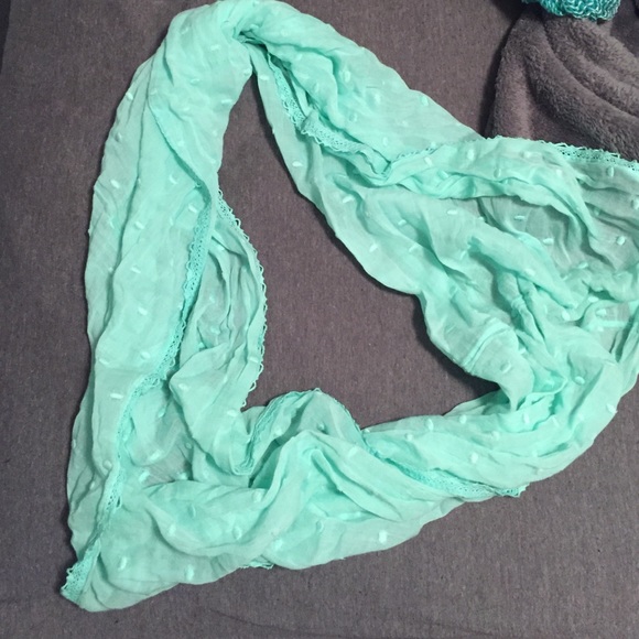 Mint infinity scarf