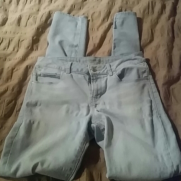 Light blue skinny jeans