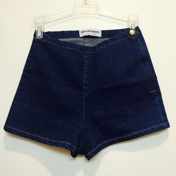 American Apparel Shorts - HIGH WAISTED DENIM SHORTS American Apparel Shorts - HIGH WAISTED DENIM SHORTS