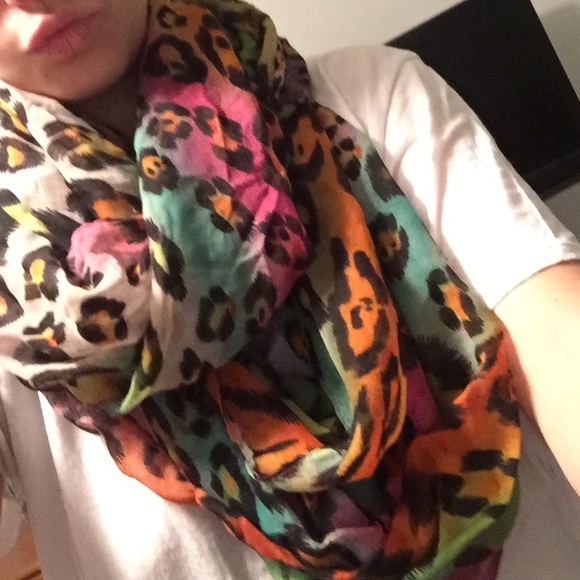 Multi colored Infinity scarf