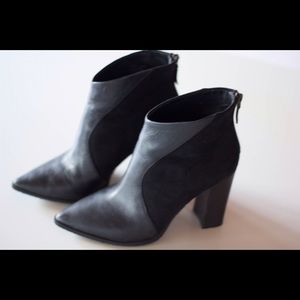 Kenneth Cole Reaction Black High Heel Booties 7.5