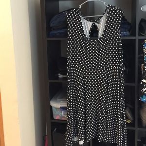 Torrid Polka-dot keyhole dress