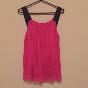 Diane Von Fursenburg pink blouse