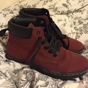 Maroon Canvas Dr. Marten Boots!