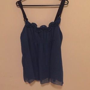 Ellie Tahari blue blouse