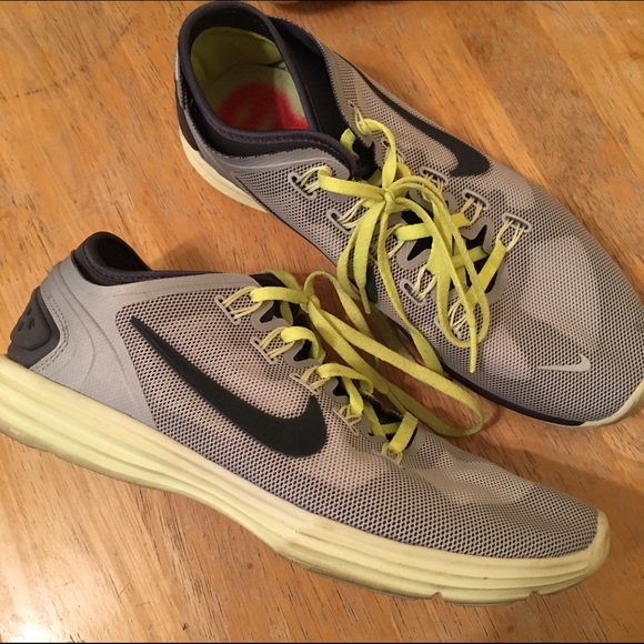 Nike Lunarlon Shoes (neon gray)