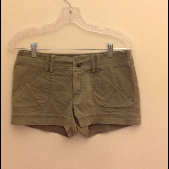 Bebe green short shorts.