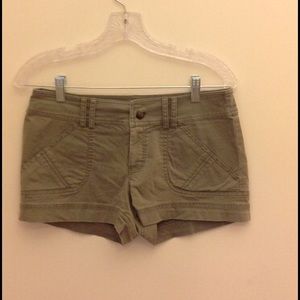 Bebe green short shorts.