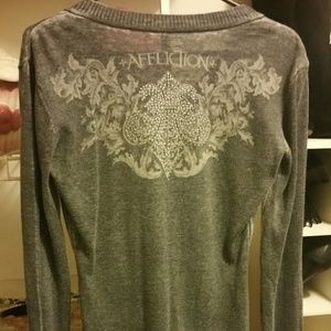 Affliction long sweater