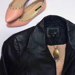 ❤️Sale❤️ Black Genuine Leather Jacket