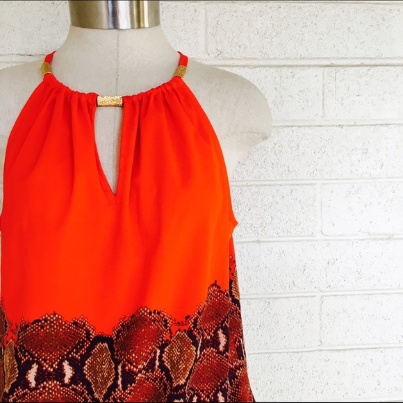 🔴Final Price| Bright snake print silk top - Picture 2 of 4