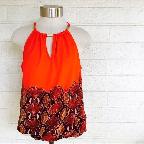 🔴Final Price| Bright snake print silk top - Picture 3 of 4