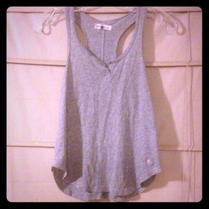 Grey razor back tank