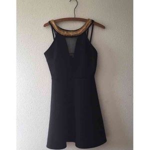 ✨SOLD✨ CHARLOTTE RUSSE Gold embellished dress