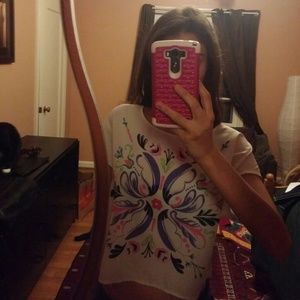 Colorful H&M crop top