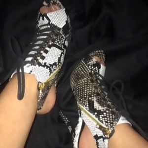 Snake Skin Heels