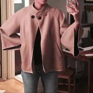 Camel cape jacket