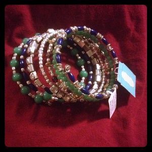 Wrap around coil bracelet.