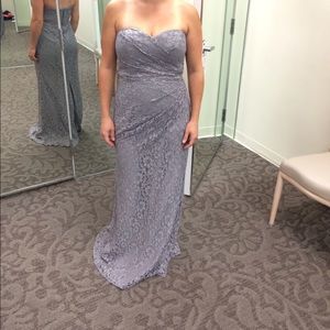 Gray formal dress