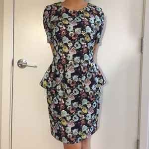 Dark Floral baby doll formal dress