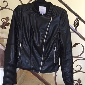 Zara black women's faux leather Jacket