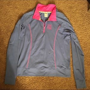 Blue and pink track jacket