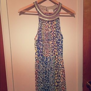 Anthropologie colorful print maxi