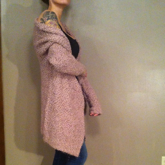 Oh So Cozy Open Front Boucle Fuzzy Cardigan Thick and Super Soft - Picture 2 of 5