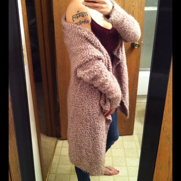 Oh So Cozy Open Front Boucle Fuzzy Cardigan Thick and Super Soft - Picture 4 of 5