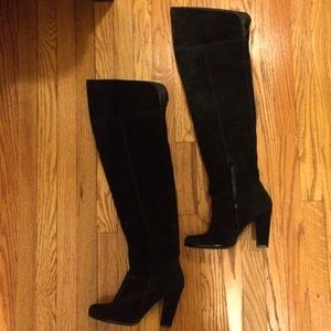 Restricted Knee High Suede Boots