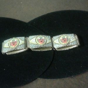 Hand made and painted costume bracelet