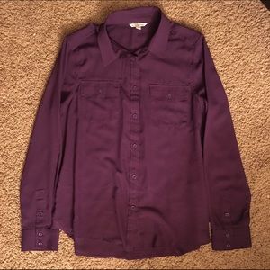 Purple AE button up