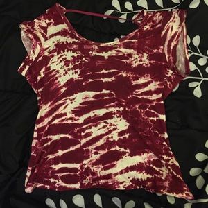 Open-back Tie Dye Crop Top