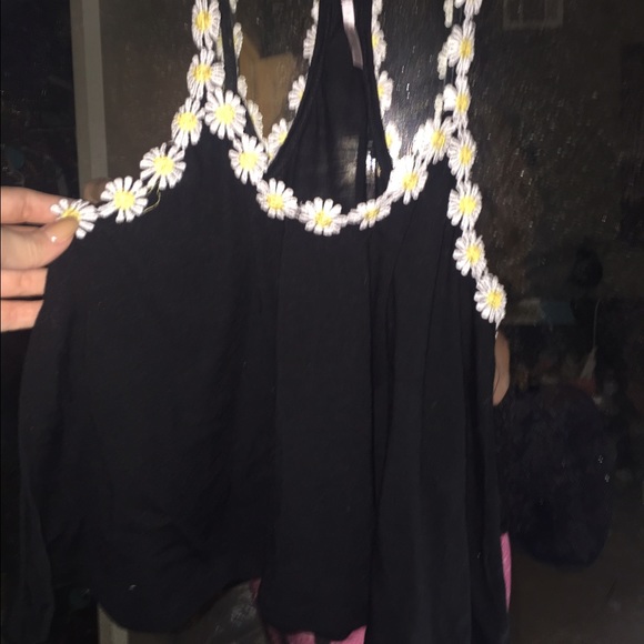Daisy crop top black - Picture 2 of 2