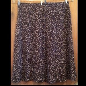 Jones NY black & beige mid-length skirt 24W