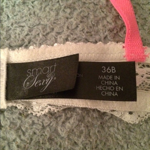 Neon Pink Lace Bra - Picture 4 of 4