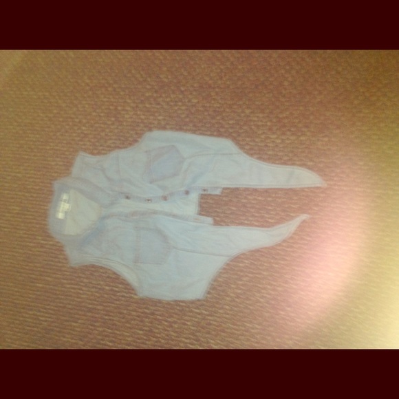 Blue jean vest