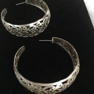 Silver Hoops
