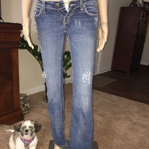 Boot cut denim/blue jeans