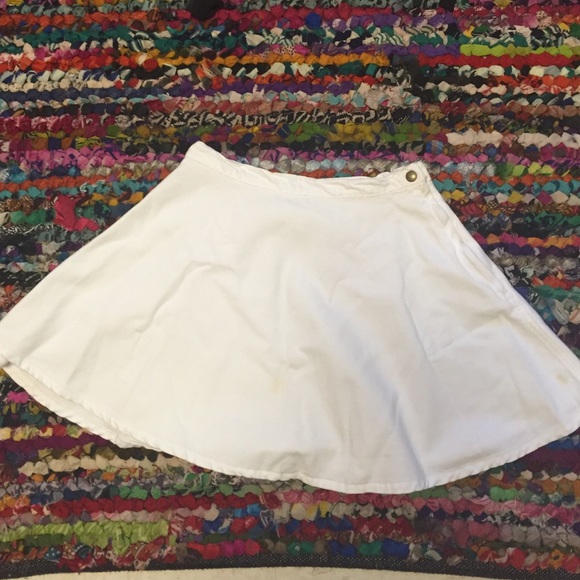 American Apparel white Jean circle skirt ✨