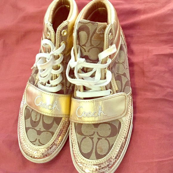Gold Authentic hi tops