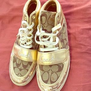 Gold Authentic hi tops