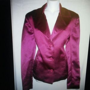 Express size small taffeta fuschia gloss blazer