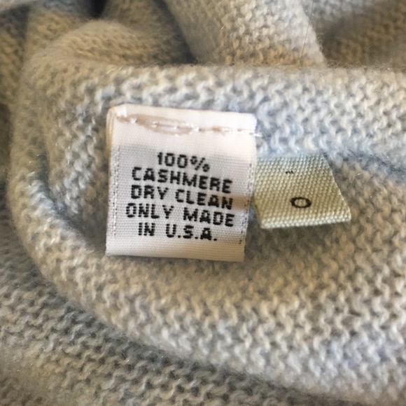 Pale Baby Blue 100% Cashmere Sweater - Picture 3 of 4