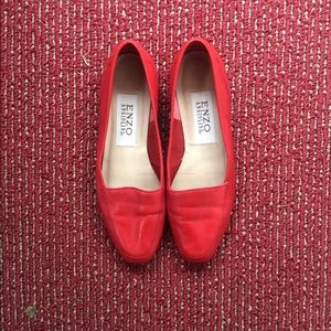 🎉🎉Cute red vintage loafers! Enzo Angiolini🎉🎉