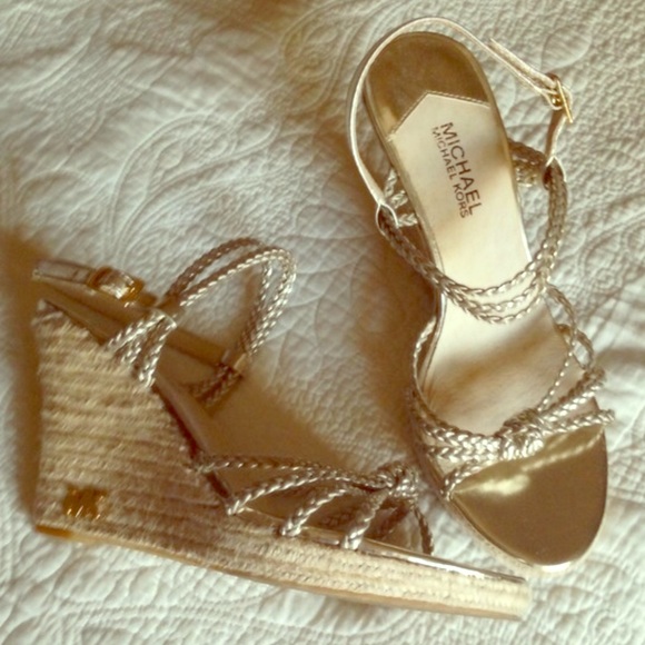 Metallic Satin Palm Beach Sandals