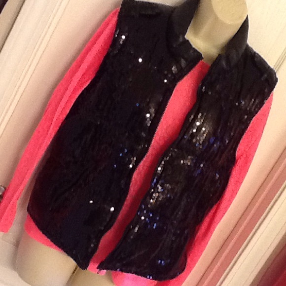 Never Worn Sequin Puffer Vest